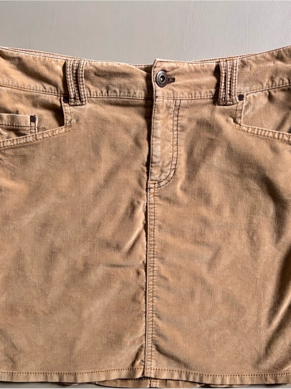 American Eagle AEO Deadstock Early 2000s Velour Low Rise Stretch Mini Skirt - Picture 1 of 9
